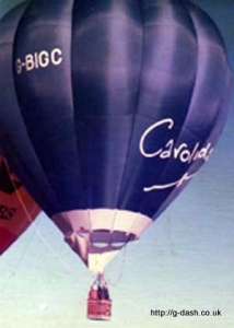 G-BIGC hot air balloon. Photograph by Carolinda Witt