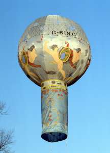 G-BINC hot air balloon. Photograph by Barry Ambrose