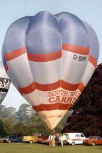 G-BIRY hot air balloon. Photograph by Bill Teasdale