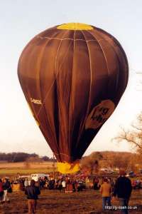 G-BISX hot air balloon. Photograph by Mike Clarke