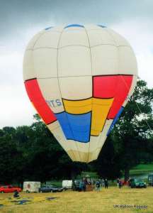 G-BITS hot air balloon. Photograph by Bob Baker