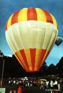 G-BIXR hot air balloon. Photograph by Mel Kirby