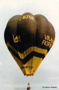 G-BJGE hot air balloon. Photograph by Mark Duffy