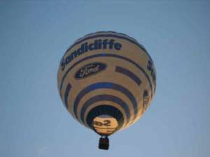 Ford hot air balloon G-BJSW, a Thunder AX7-65Z, added to the archive 7 September 2026. Photograph by Jamie Edwards