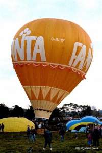 G-BJYF hot air balloon. Photograph by Mike Clarke