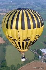 G-BJZA hot air balloon. Photograph by Richard Bowater