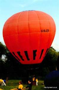 G-BJZR hot air balloon. Photograph by G Duke