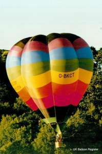 G-BKCT hot air balloon. Photograph by G Duke