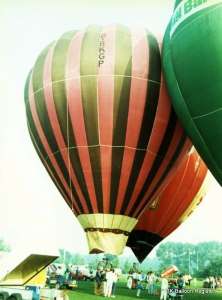 G-BKGP hot air balloon. Photograph by Mel Kirby