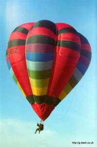 G-BKIZ hot air balloon. Photograph by G Duke