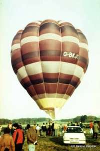 G-BKJT hot air balloon. Photograph by Mel Kirby