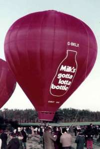 G-BKLX hot air balloon. Photograph by Bill Teasdale