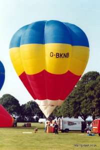G-BKNB hot air balloon. Photograph by Mike Clarke