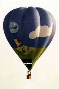 G-BKNP hot air balloon. Photograph by Bill Teasdale