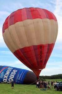 G-BKPN hot air balloon. Photograph by G Bann