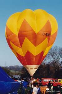 G-BKRI hot air balloon. Photograph by Mike Clarke
