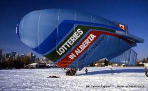 G-BKTE hot air balloon. Photograph by Robert Burch