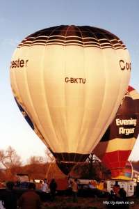 G-BKTU hot air balloon. Photograph by Mike Clarke
