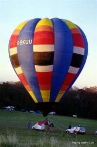G-BKUU hot air balloon. Photograph by Mike Clarke