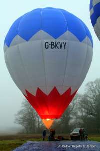 G-BKVY hot air balloon. Photograph by Balloon Spotters Archive