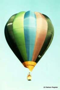G-BKWP hot air balloon. Photograph by Mel Kirby