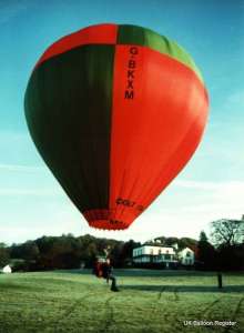 G-BKXM hot air balloon. Photograph by Mel Kirby