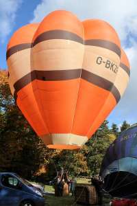 G-BKZF hot air balloon. Photograph by G Bann