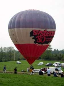 G-BLIP hot air balloon. Photograph by Mike Clarke