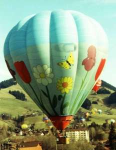 G-BLKF hot air balloon. Photograph by Mel Kirby