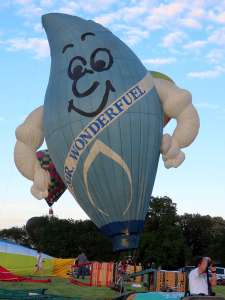 G-BLKU hot air balloon. Photograph by G Bann