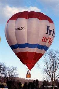 G-BLOG hot air balloon. Photograph by Mike Clarke