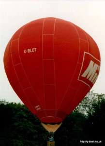 G-BLOT hot air balloon. Photograph by G Duke