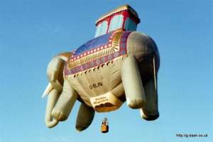 G-BLRW hot air balloon. Photograph by G Duke