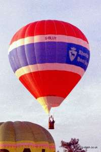 G-BLUY hot air balloon. Photograph by Mike Clarke