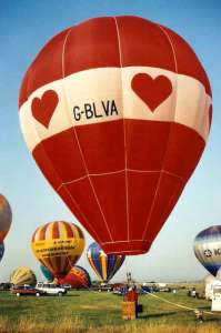G-BLVA hot air balloon. Photograph by Bill Teasdale