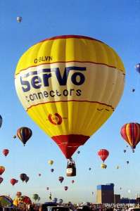 G-BLVN hot air balloon. Photograph by Mike Clarke