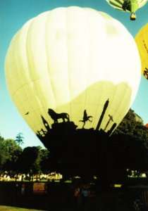 G-BLWI hot air balloon. Photograph by Mel Kirby