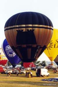 G-BLWX hot air balloon. Photograph by Mike Clarke