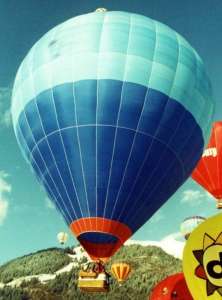 G-BLXB hot air balloon. Photograph by Mel Kirby