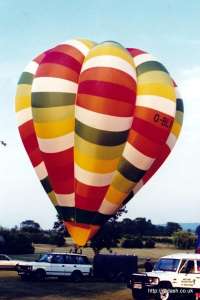 G-BLXF hot air balloon. Photograph by Mike Clarke