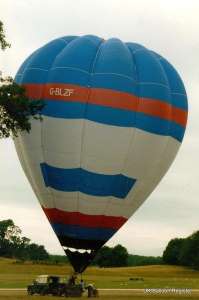 G-BLZF hot air balloon. Photograph by G Duke