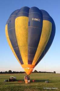 G-BMCC hot air balloon. Photograph by Damian Busby