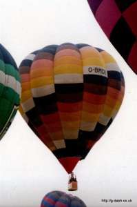 G-BMCK hot air balloon. Photograph by G Duke