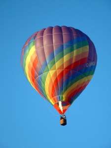 G-BMDJ hot air balloon. Photograph by Balloon Spotters Archive