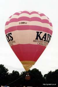 G-BMHJ hot air balloon. Photograph by Mike Clarke