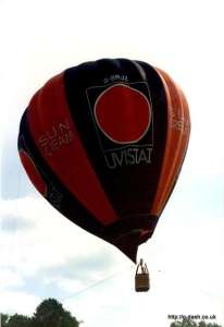 G-BMJZ hot air balloon. Photograph by G Duke