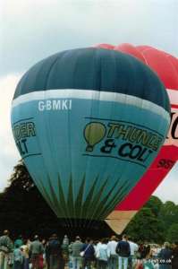 G-BMKI hot air balloon. Photograph by G Duke