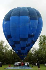 G-BMKV hot air balloon. Photograph by G Bann