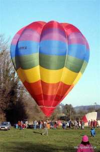 G-BMKW hot air balloon. Photograph by Mike Clarke