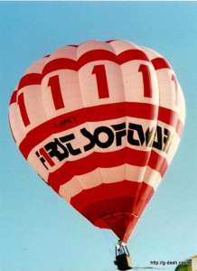 G-BMKY hot air balloon. Photograph by G Duke
